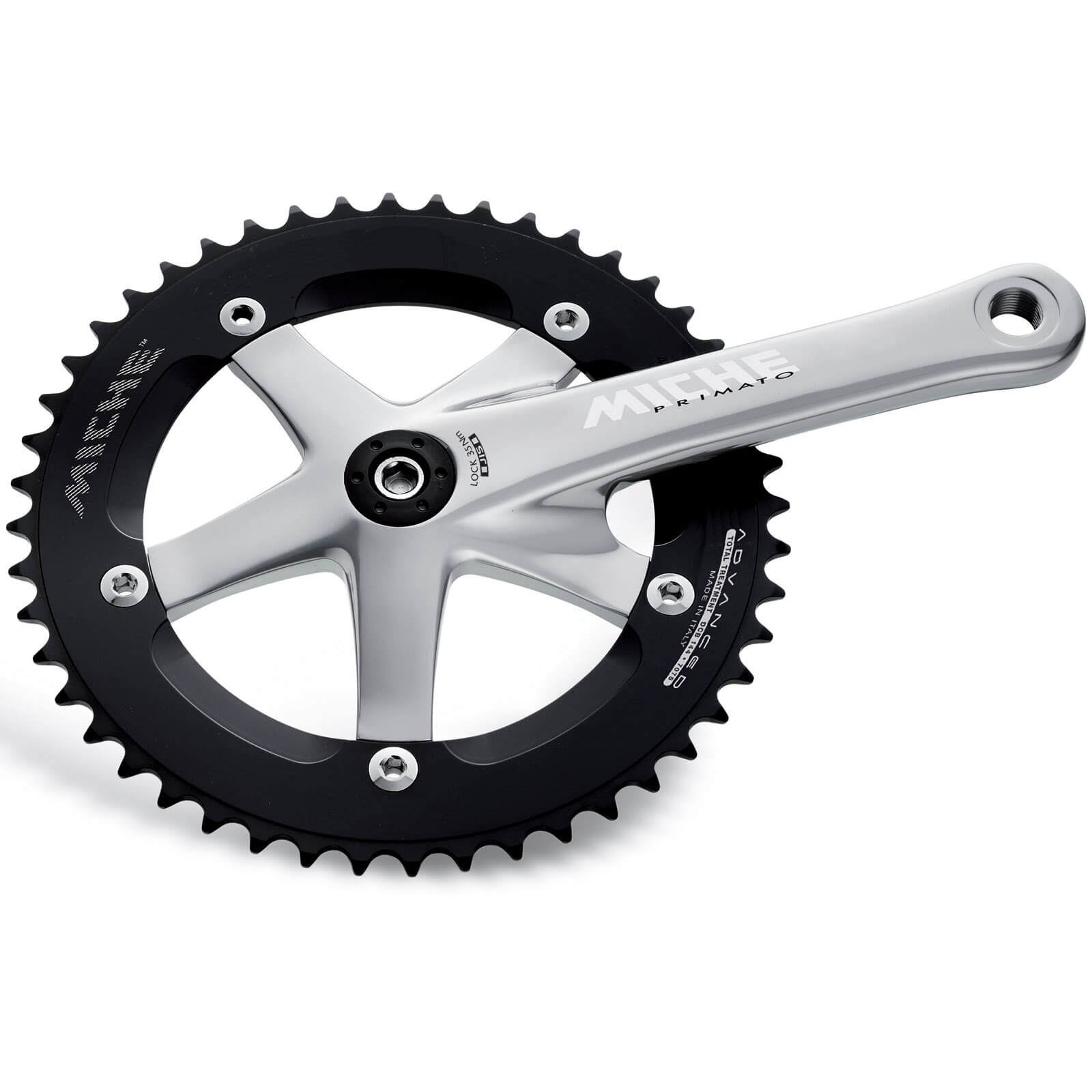 Miche Primato Advanced Track Chainset - Silver - 165mm - 48T - Silver
