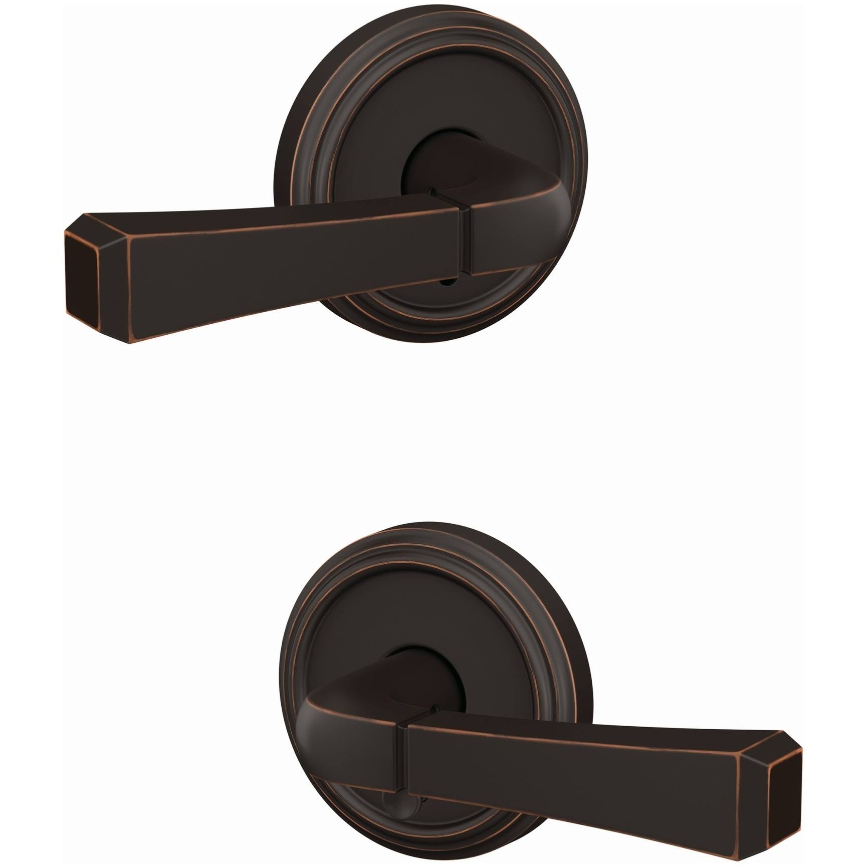 Schlage FC21-RVT-IND Custom Rivington Passage or Privacy Door Lever - Satin Nickel