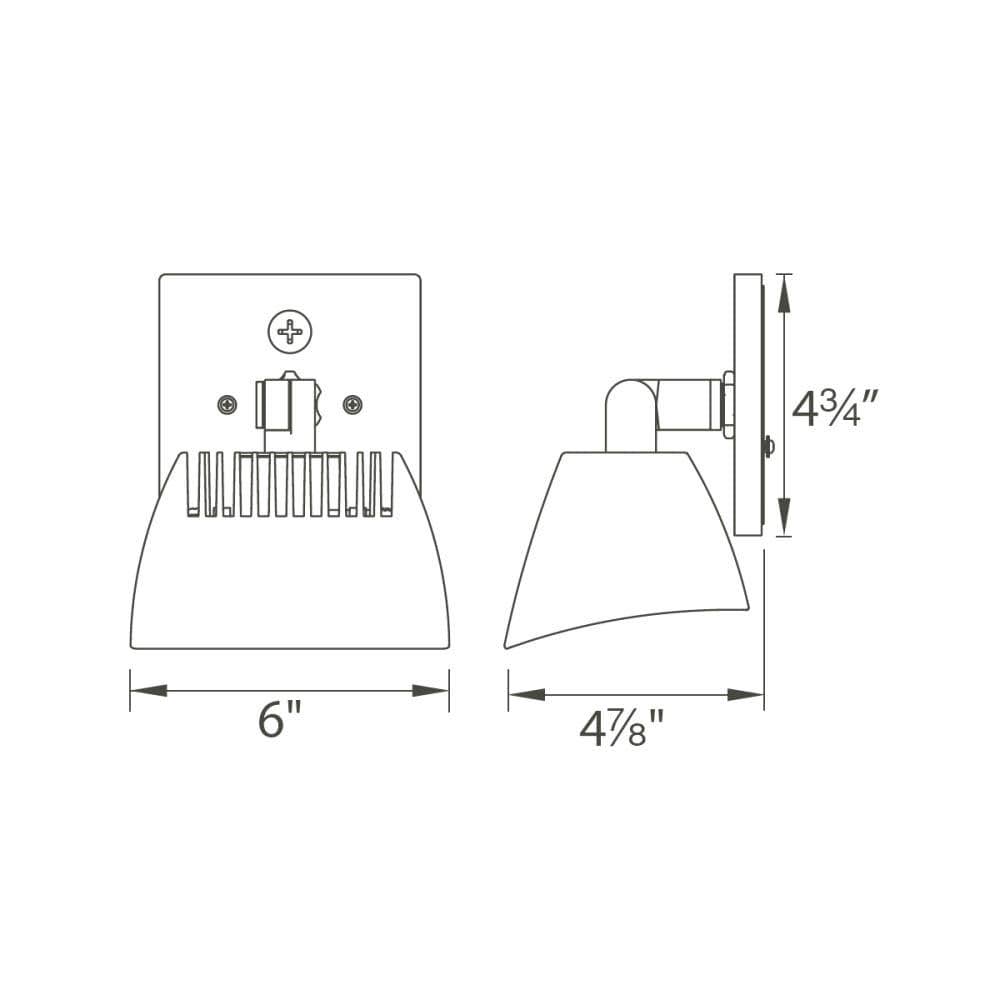 WAC Lighting 277V Endurance LED 5000K Flood Light in Architectural White WP-LED335-50-AWT