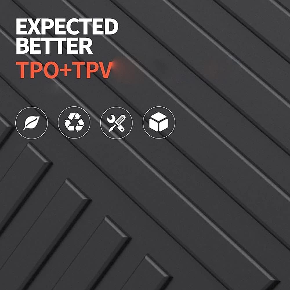 Premium FlexTough All-Protection Cargo Mat Liner , Heavy Duty Trunk Liner for Mazda CX-9 2018-2020 , &ndash;w/Traction Grips & Fresh Design(for Mazda CX-9 2018-2020)