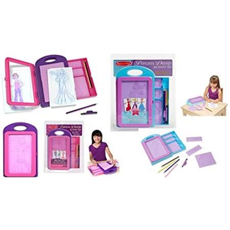 Fashion Design and Princess Activity Kit 2 Pack Bundle by Melissa Doug