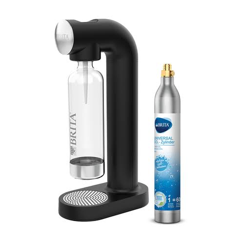 Brita sodaONE Black, Silver Hardware/Electronic