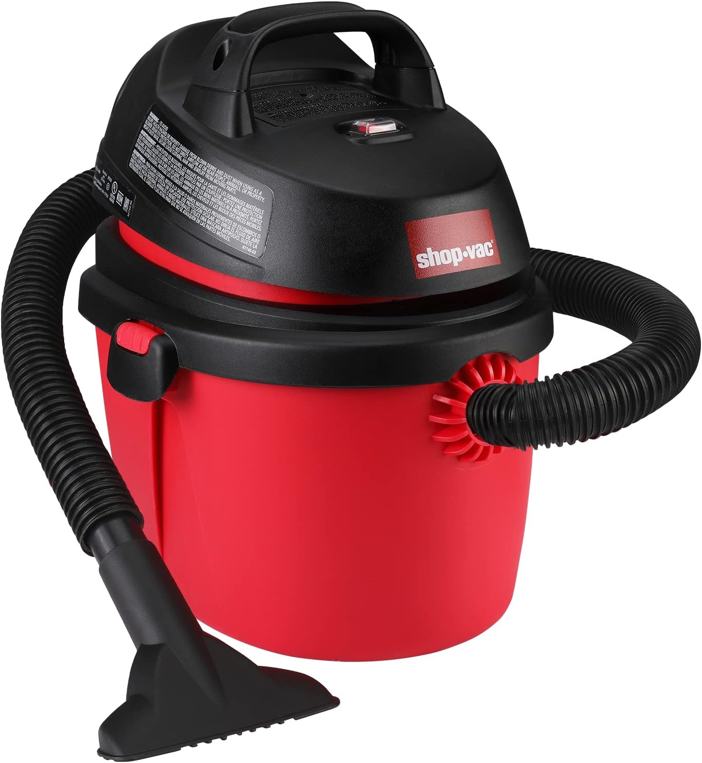 Shop-Vac 5890336 2.5 Gallon 2.0 Peak HP Wet/Dry Vacuum, Portable Compact Shop Vacuum with Top Handle, Wall Bracket & Attachments Pack of 2