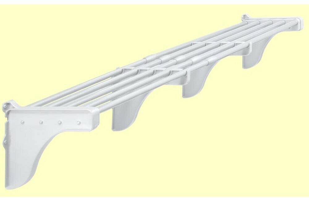 EZ Shelf - DIY Expandable Garage Shelves (4 Pack) Up to 25 ft - White