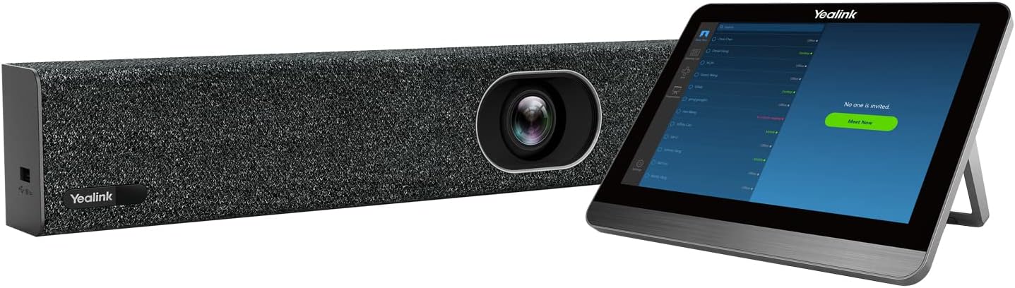 Yealink 1080P Webcam Certified for Teams, Zoom, SKype Business, HD Computer Webcam with Noise Cancelling Microphone, Privacy Shutter, Auto Focus, Works PC/Mac/Laptop/Desktop