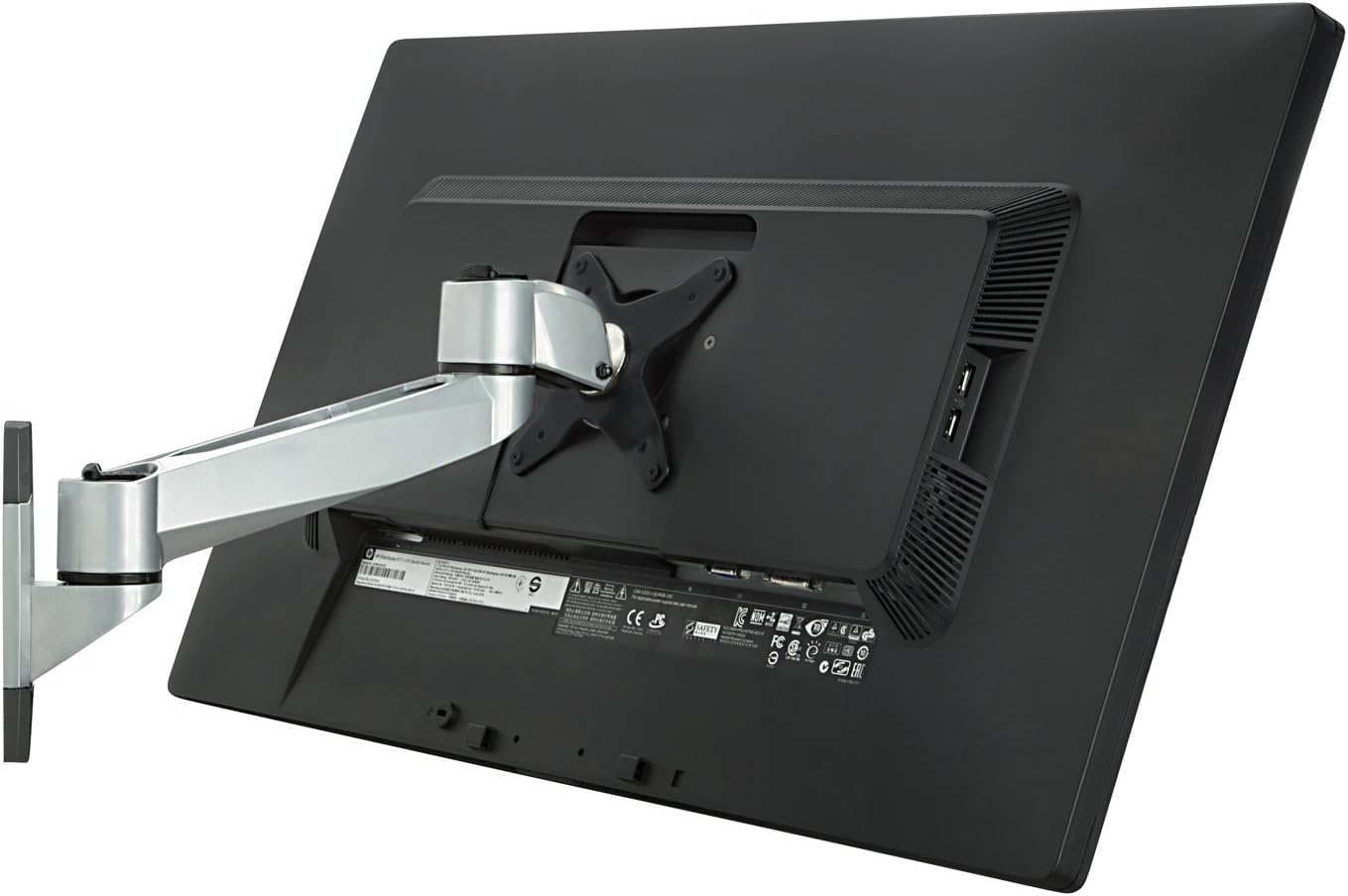 Mount-It! Monitor Wall Mount Arm | Premium Full Motion Computer Screen Wall Mounting Bracket | Universal VESA 75 and 100 mm Pattern Fits Up To 32 Inch Displays Pack of 2