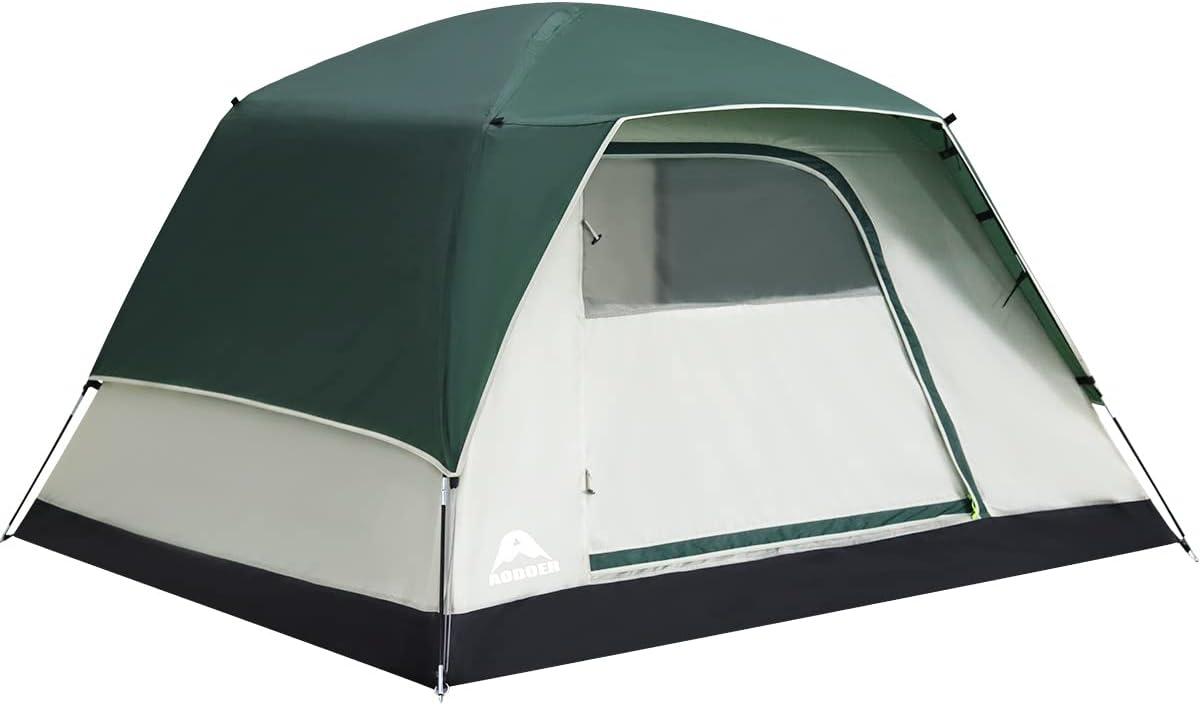 Camping Tent 4-6 Person - Family Waterproof Backpack Tents with Top Rainfly, Ultralight Easy Set Up with Carry Bag for 4 Season Family Car Trip, Festival Gathering，Picnic，Outdoor Camping/Hiking