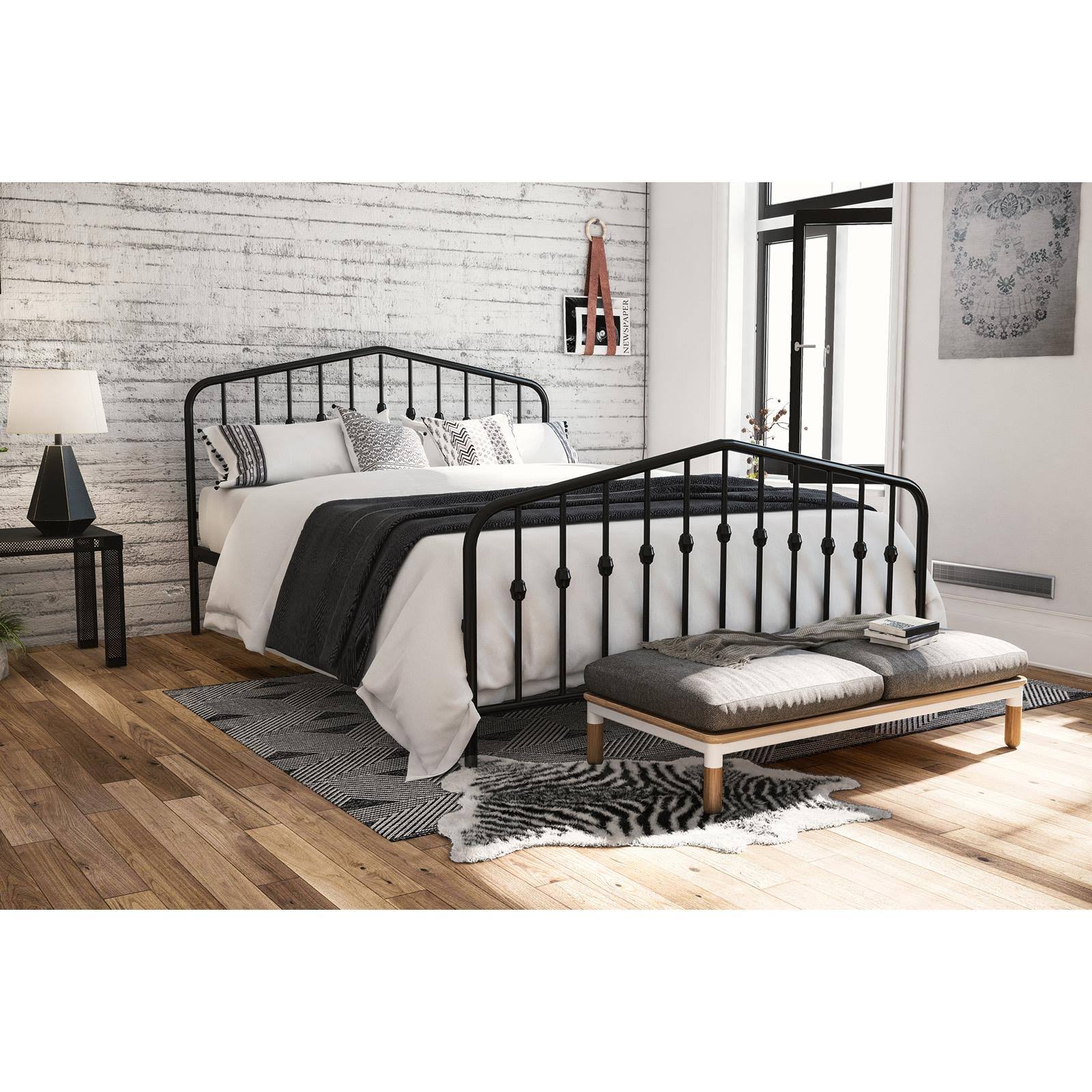 Novogratz Bushwick Full Metal Bed - Black