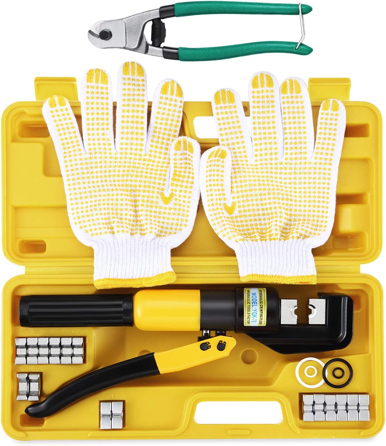 Custom Hydraulic Hand Crimper Tool 10 Ton for Stainless Steel Cable Railing Fittings for 1/8