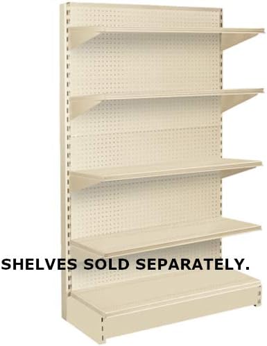 Starter Gondola in Sahara Beige 48 W x 18 D x 60 H Inches with Pegboard Back