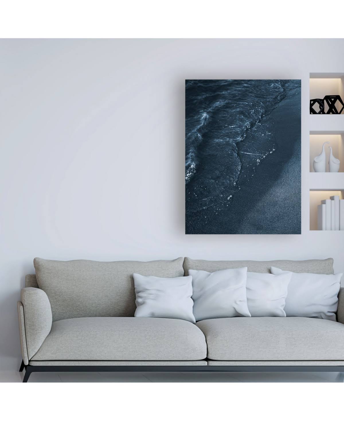 Trademark Fine Art Ic01310-C3547Gg Design Fabrikken 'Blue Beach Fabrik