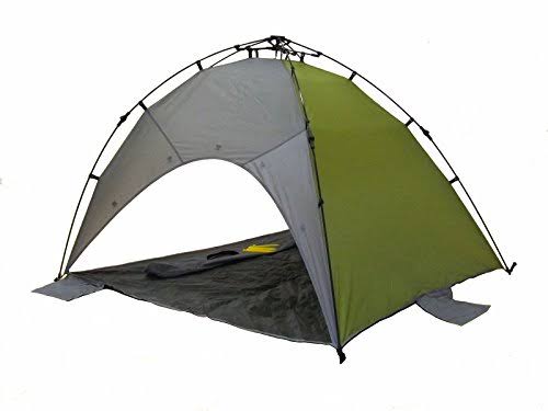 Genji Sports Star Canopy Instant Beach Sun Shelter, Green/Beige, One S