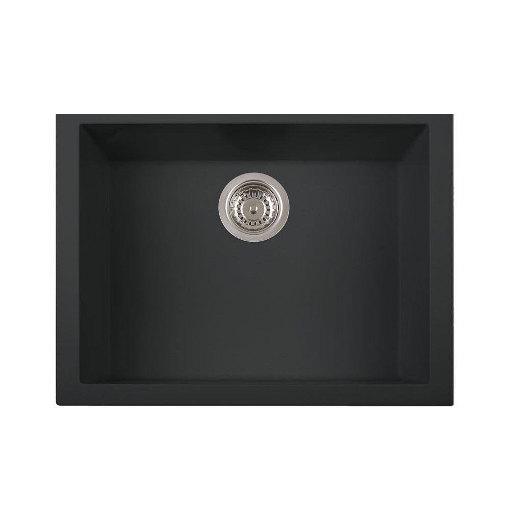 LaToscana ON6010ST-70UG MicroUltra Granite Undermount Kitchen Sink-Black
