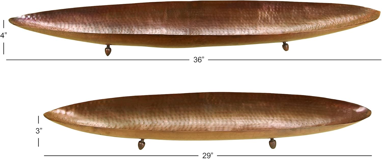 Deco 79 Metal Tray, 36 by 29-Inch Pack of 2