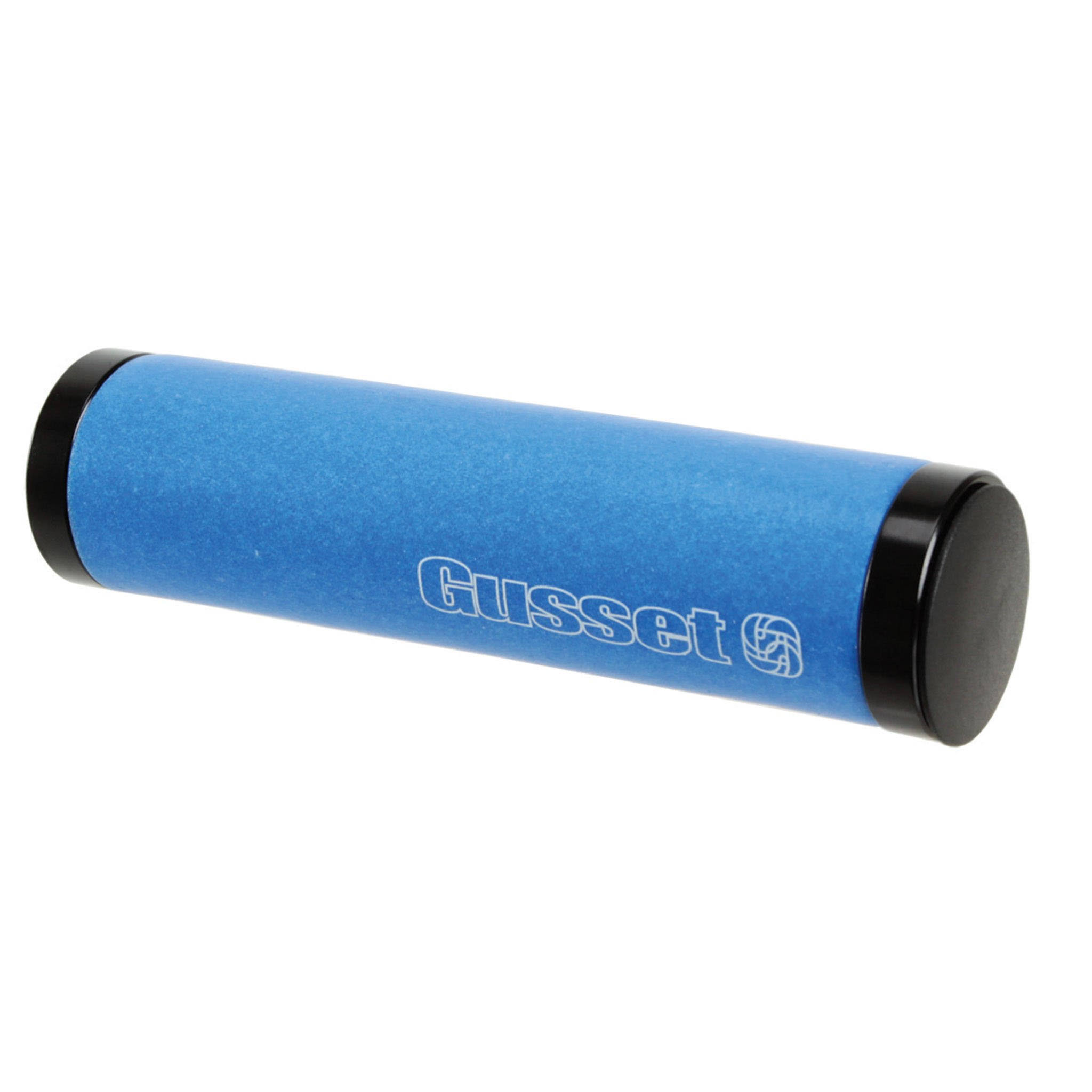 Gusset Silicone Clamp-On Grips Blue/Black - Pair