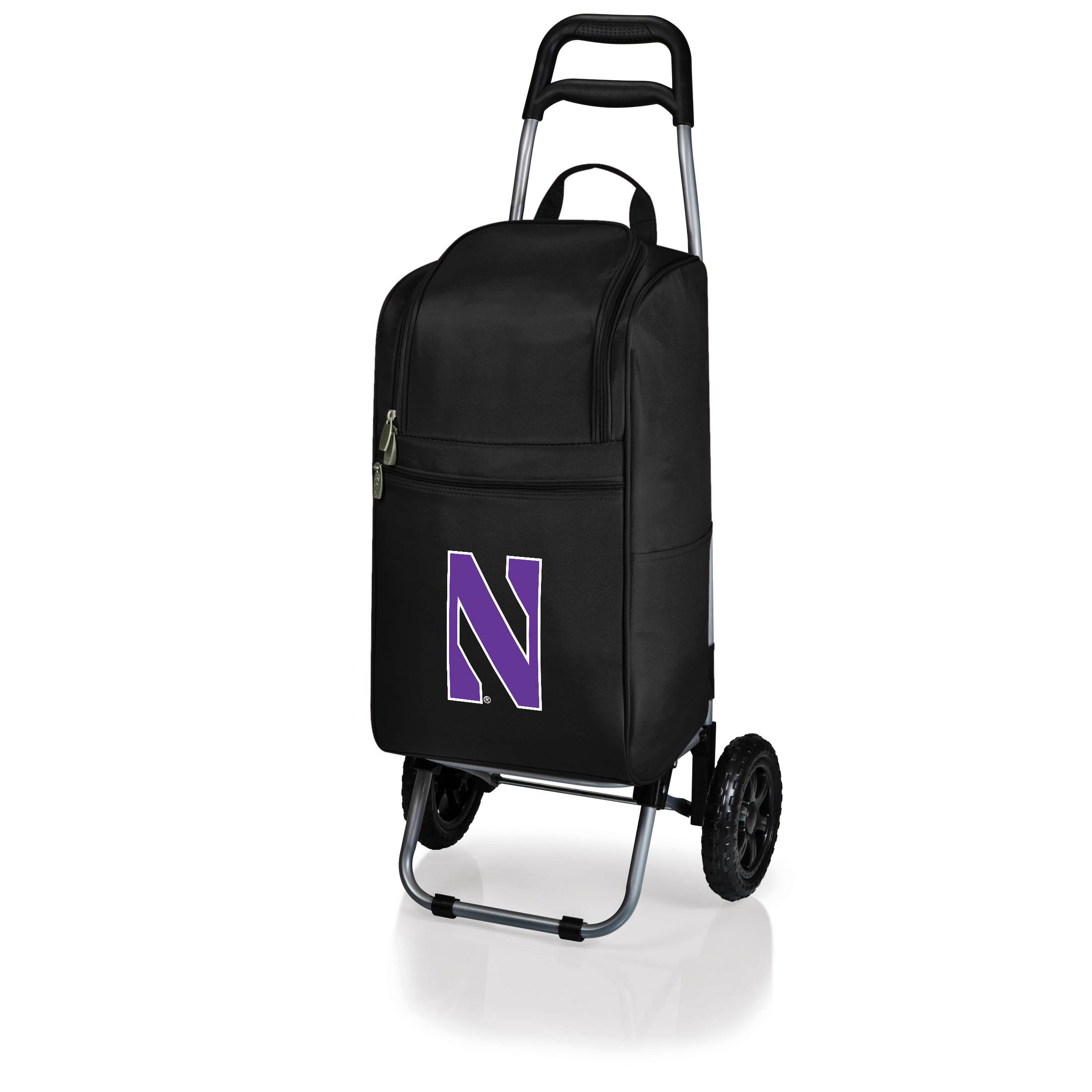 Picnic Time Northwestern Wildcats Cart Cooler, Black