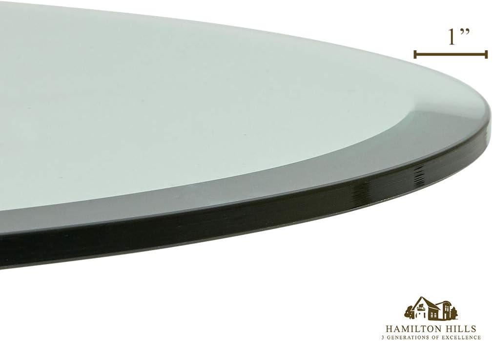 24 Inch Beveled Glass Table Top | 3/8