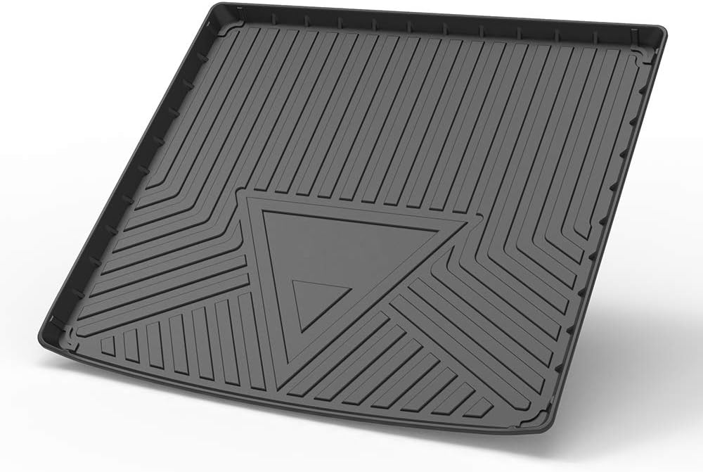 Cqlights GLE Cargo Liner for 2020 2021 Mercedes-Benz GLE-Class Trunk Liner Tray Heavy Duty Rubber Rear Cargo Area Mat Waterproof Protector Floor Mat Black (5 Passenger) Pack of 2