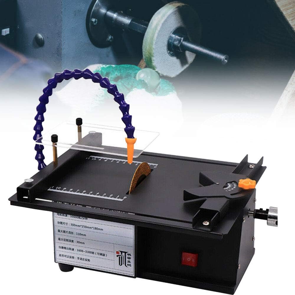 Polishing Machine, TBVECHI 7-Speed Adjustable Gem Jade Cutting Carving Polishing Milling Machine 110V