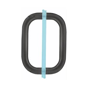 CRL BPD6MBL Matte Black 6x22 Back-to-Back Solid Brass 3/4x22 Diameter Pull Handles Without Metal Washers Shower Door Hardware