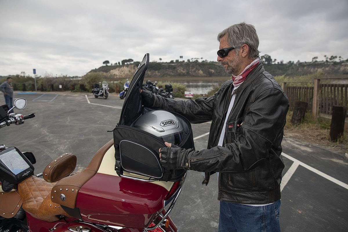 Nelson-Rigg Route 1 Weekender Backrest/Sissy Bar Rack Bag; Fits Harley Davidson, Indian, Yamaha & Suzuki Motorcycles