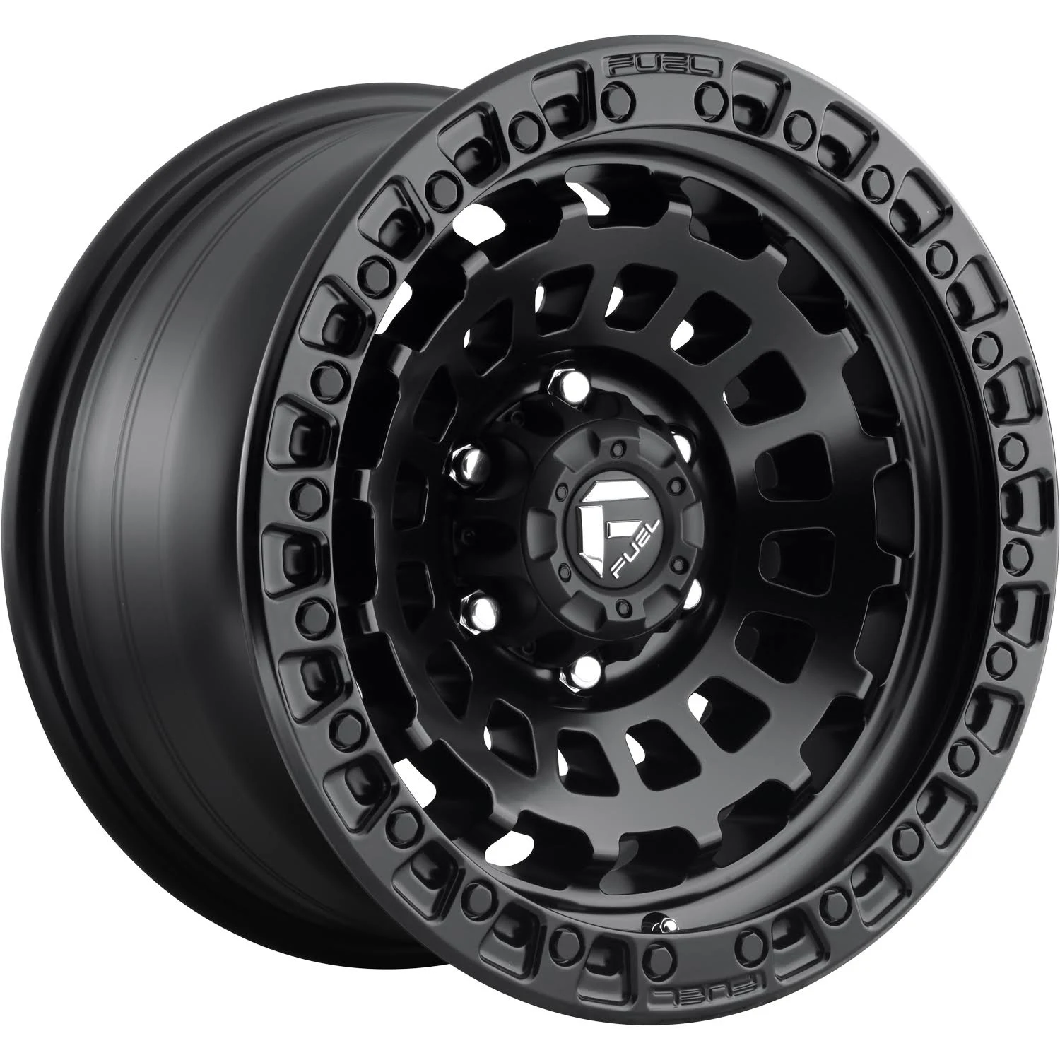 17x9 Fuel D633 Zephyr Matte Black D63317907550