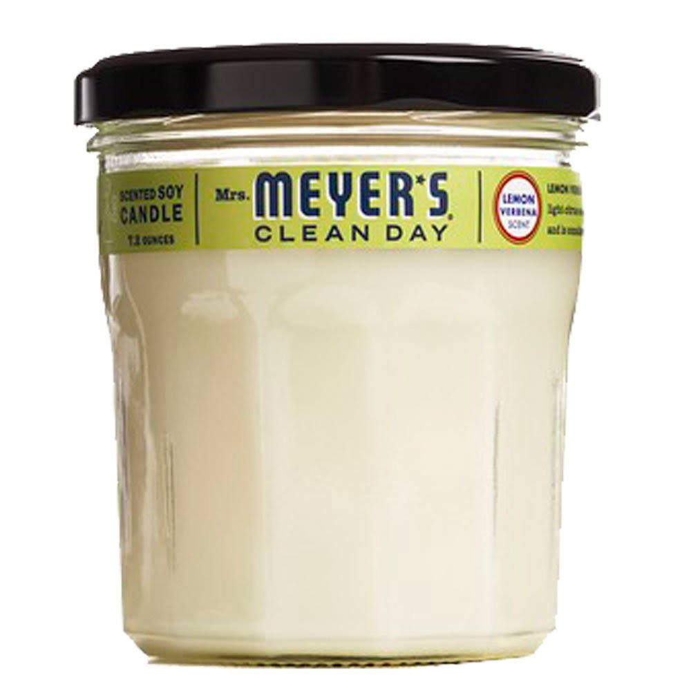 Mrs. Meyer's Clean Day Soy Candle, Lemon Verbena, 7.2-Ounce Jars (Pack of 6)