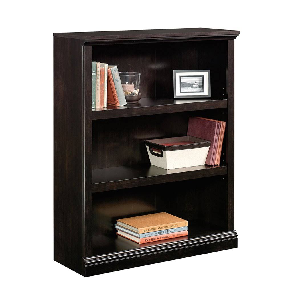 Sauder Select 3-Shelf Bookcase, Estate Black