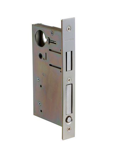Baldwin Pocket Door Lock w/ Pull 2-3/4x22 Backset Satin Brass/Brown