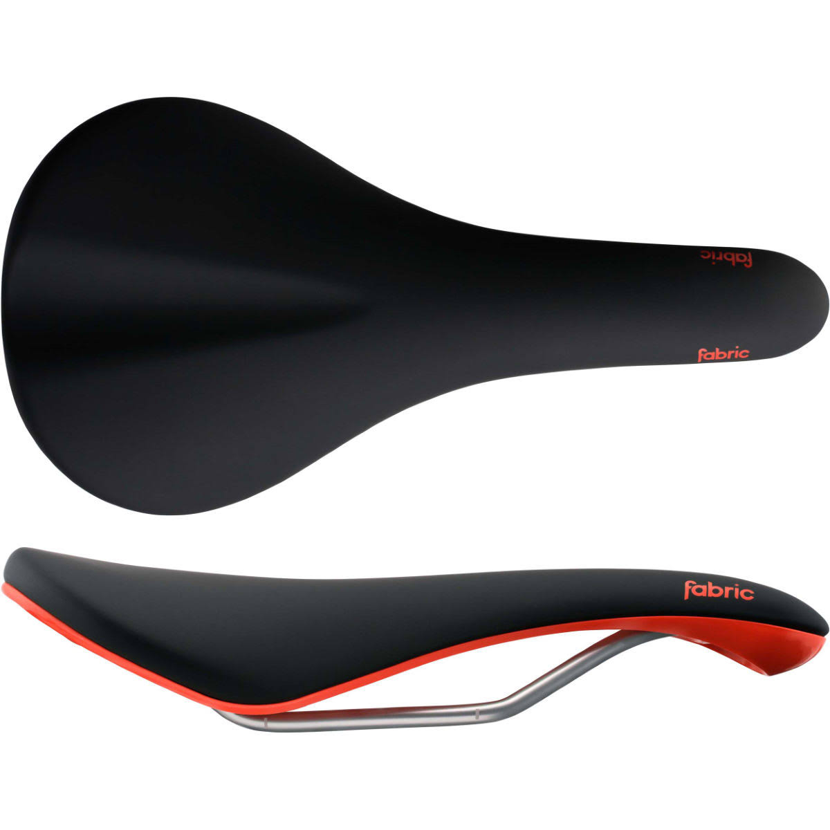 Fabric Scoop Radius Elite Saddle - Black / Red