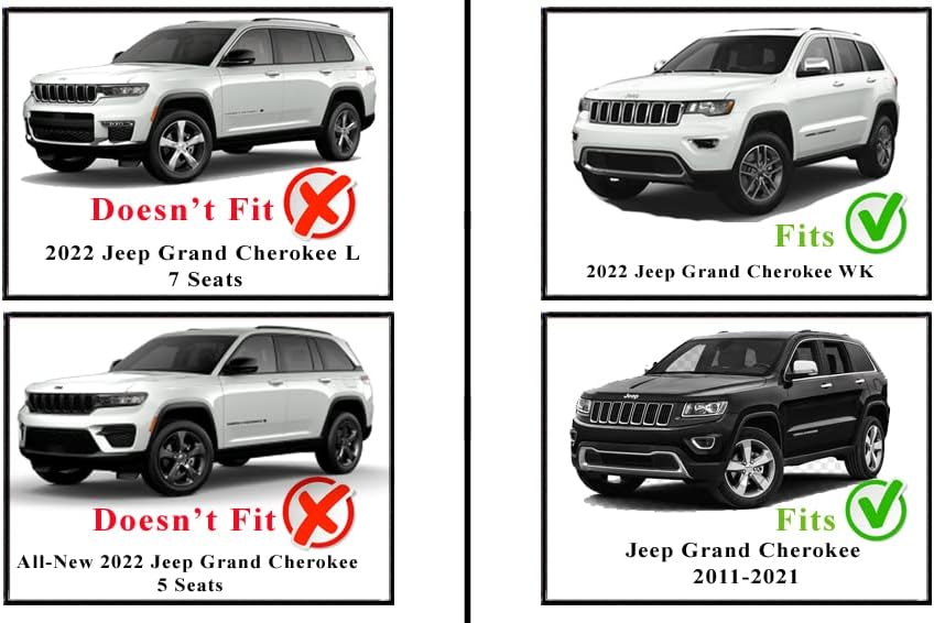 Envelope Style Trunk Mesh Cargo Net - For Jeep Grand Cherokee 2011 - 2021 Car Accessories - Premium Trunk Organizers and Storage - SUV Truck Cargo Nets - Vehicle Carrier Organizer for Grand Cherokee WK