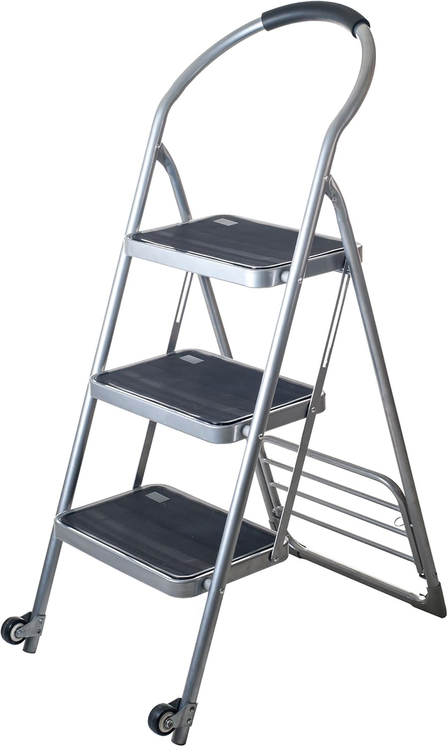 Stalwart 770964AGW Step Ladder, Silver Pack of 2