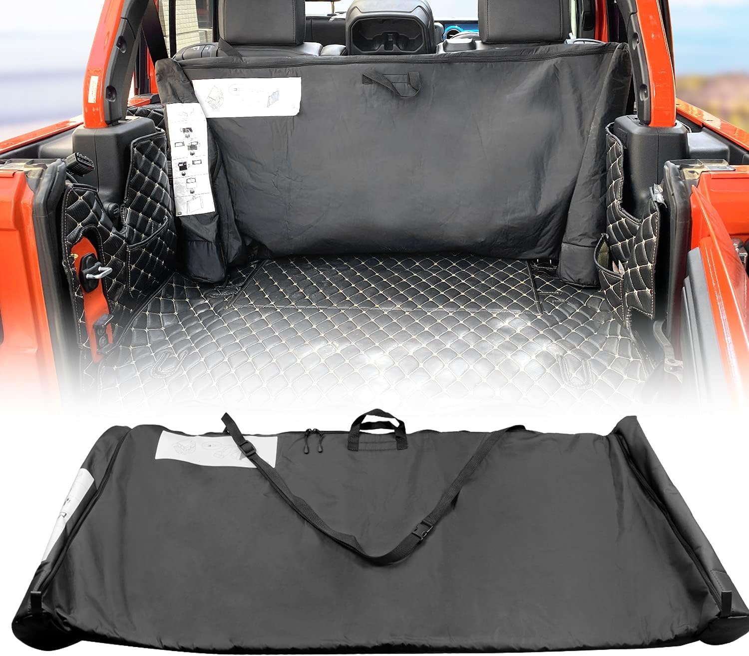 VONYDA Soft Top Window Storage Bag Fits for Jeep Wrangler JL JLU and Gladiator JT 2018-2021 Storage Cover 2-Door & 4-Door Replace 68358392AC