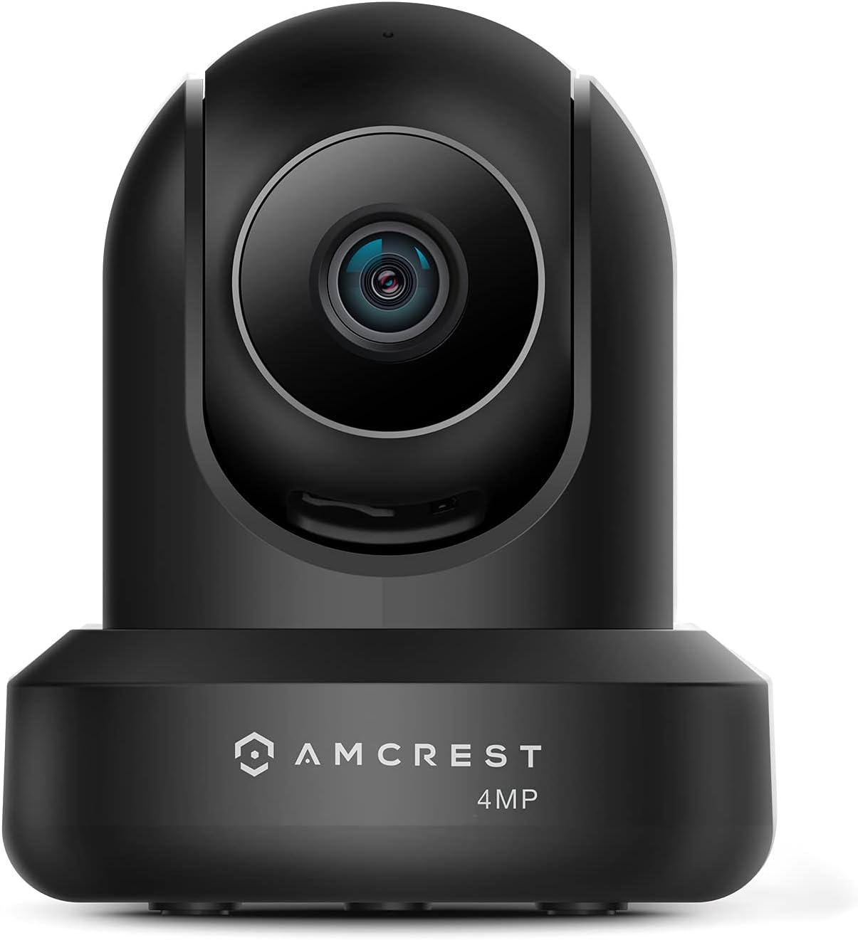 Amcrest 4MP ProHD Indoor WiFi Camera, Security IP Camera with Pan/Tilt, Two-Way Audio, Night Vision, Remote Viewing, 2.4ghz, 4-Megapixel @30FPS, Wide 90° FOV, IP4M-1041B (Black) Pack of 2