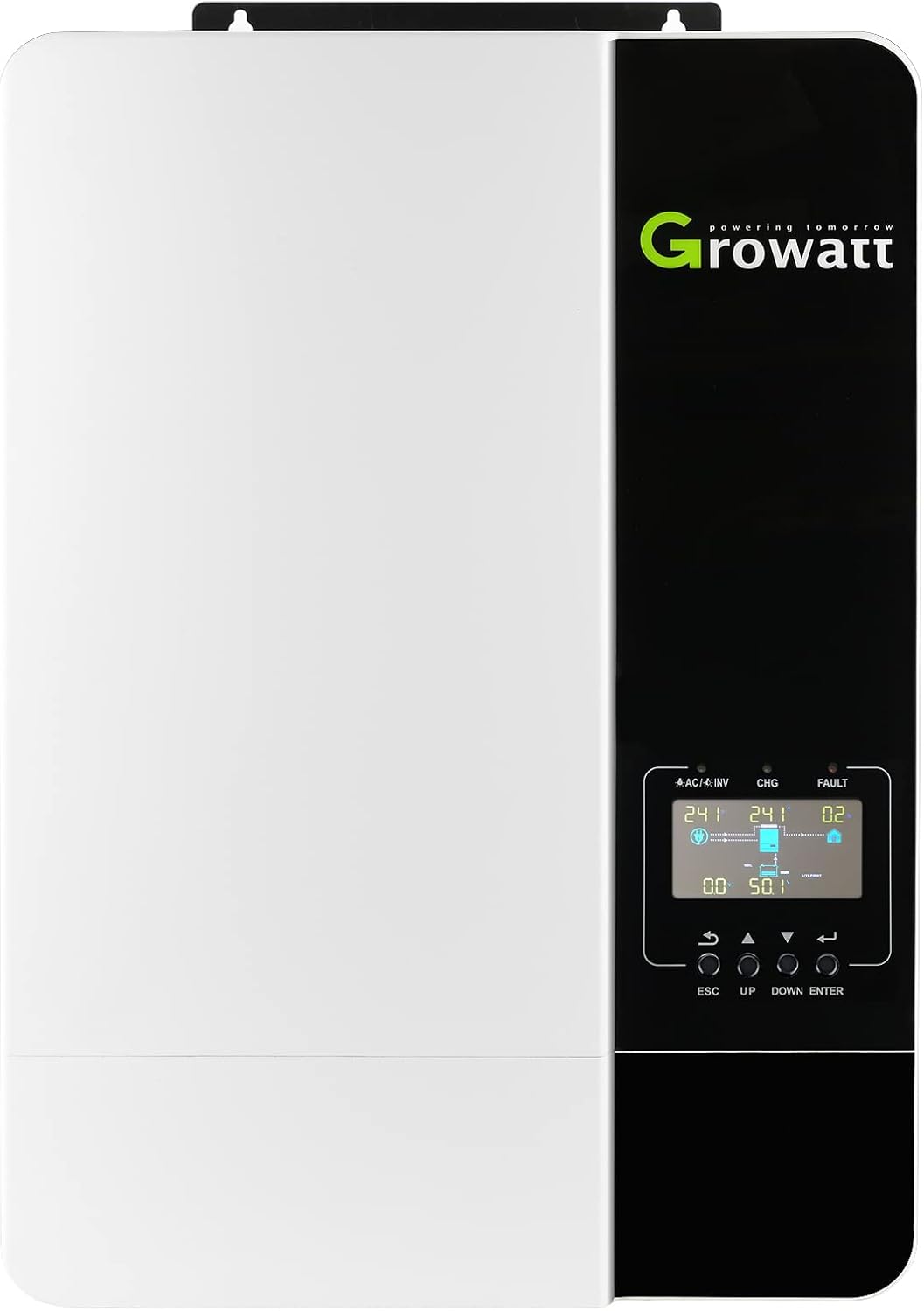 Growatt 5000W Solar Inverter 80A MPPT Solar Controller Output AC 220V Input PV max 450V Work with Battery or Without 48V Battery