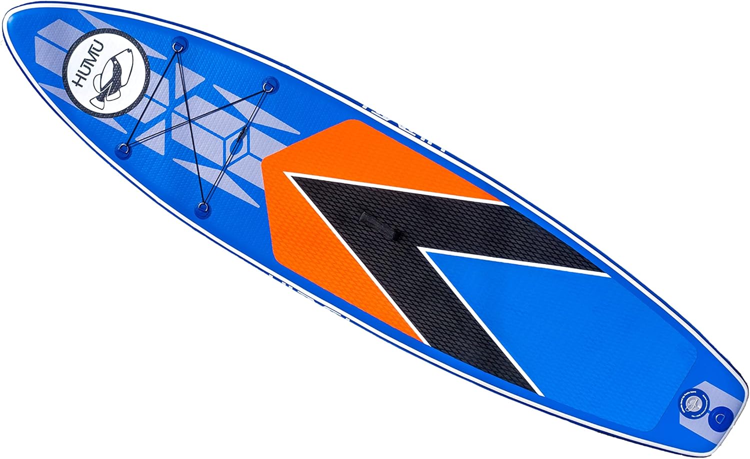 HUMU 10.5' Inflatable Stand Up Paddle Board, SUP Bundle w/ Accessories, Backpack, Paddle, Pump, Safety Leash, Skeg, Repair Kit, Non-Slip Deck