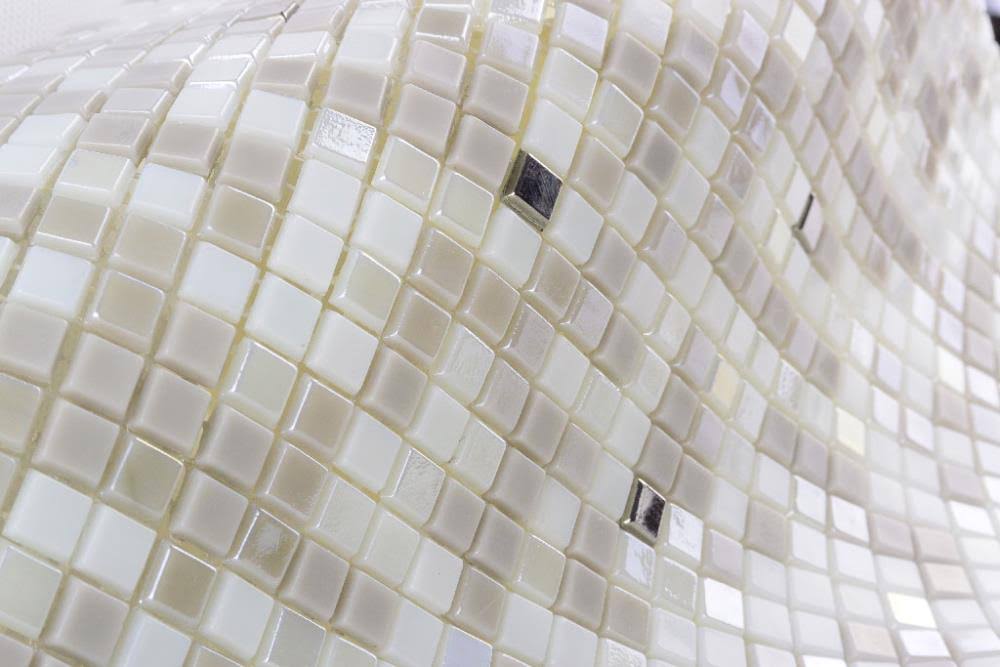 Abolos Galaxy 20-Pack White Dwarf Gray/Glossy Iridescent 12-in x 12-in Iridescent Glass Floor and Wall Tile | LWSGALST8-WD