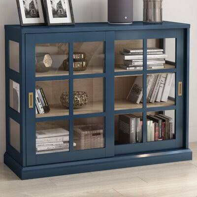 Taraval 2 Door Accent Cabinet Beachcrest Home Color: Fontana Blue