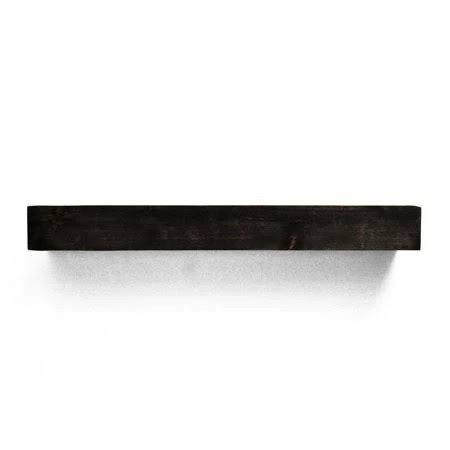 Dogberry Collections Farmhouse Fireplace Mantel Shelf, Black
