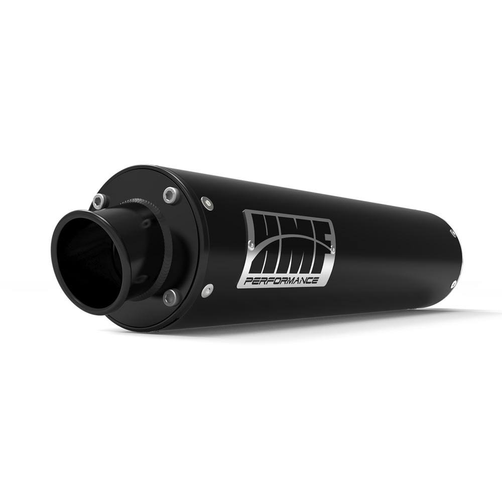HMF Racing Black Performance Slip on Exhaust for Honda TRX 700xx 08-09 End Cap- Turn-Down-Black