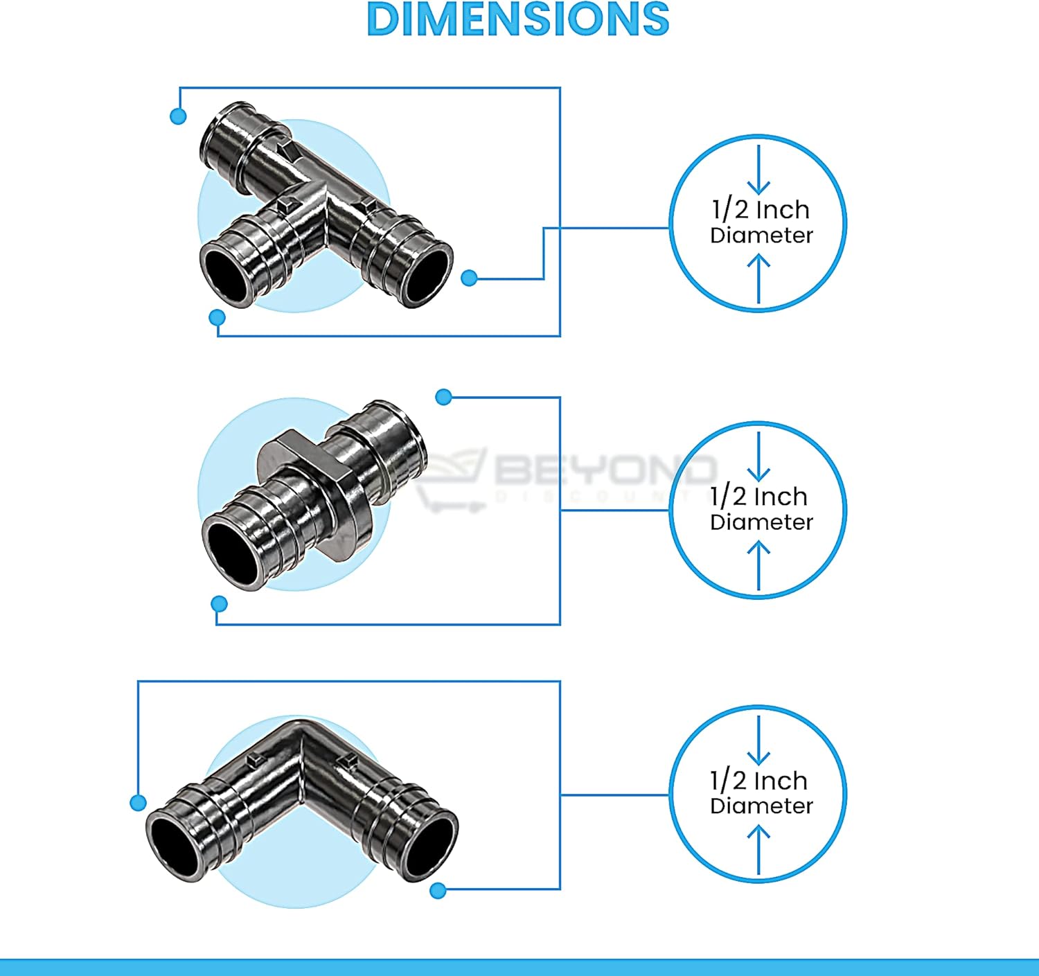 Poly Pex A Expansion Fittings F-1960 1/2