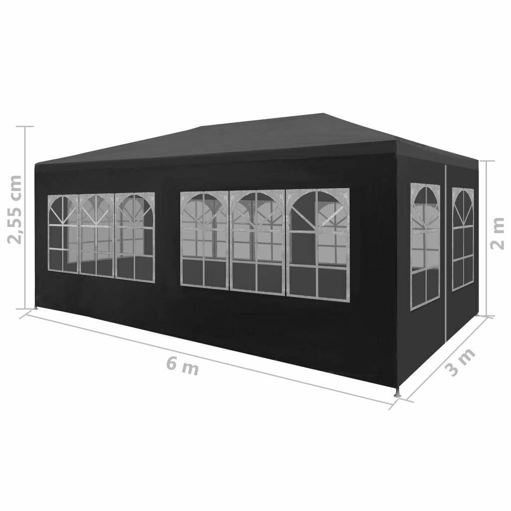 vidaXL Party Tent 9&10x22x19&8x22 Anthracite