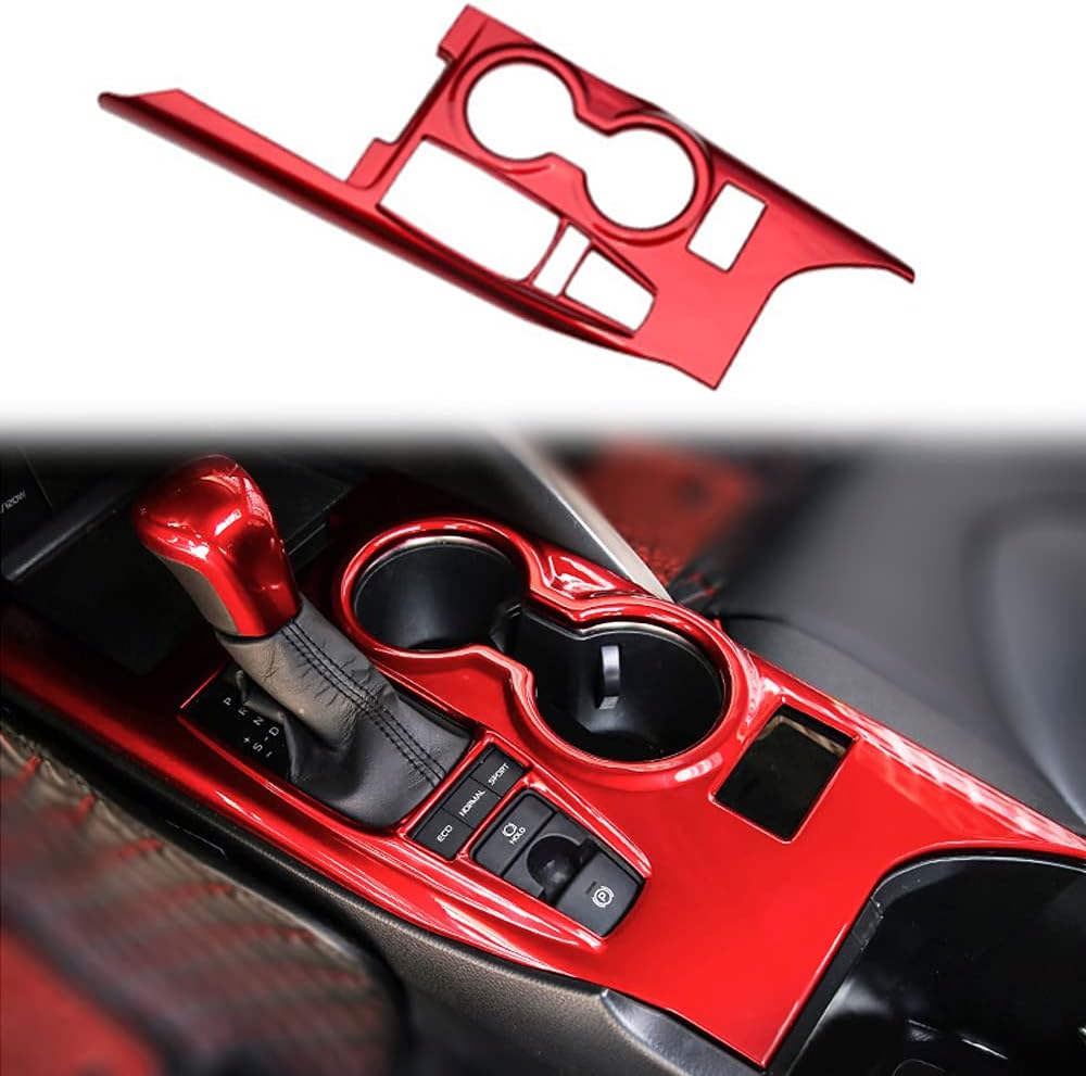 Rifoda for 2018 2019 2020 2021 2022 Toyota Camry ABS Accessories Center Console Gear Shift Panel Cover Fit for Carmy LE SE TRD SE-Nightshade Editon Interior Trims Carbon Fibre Pack of 2