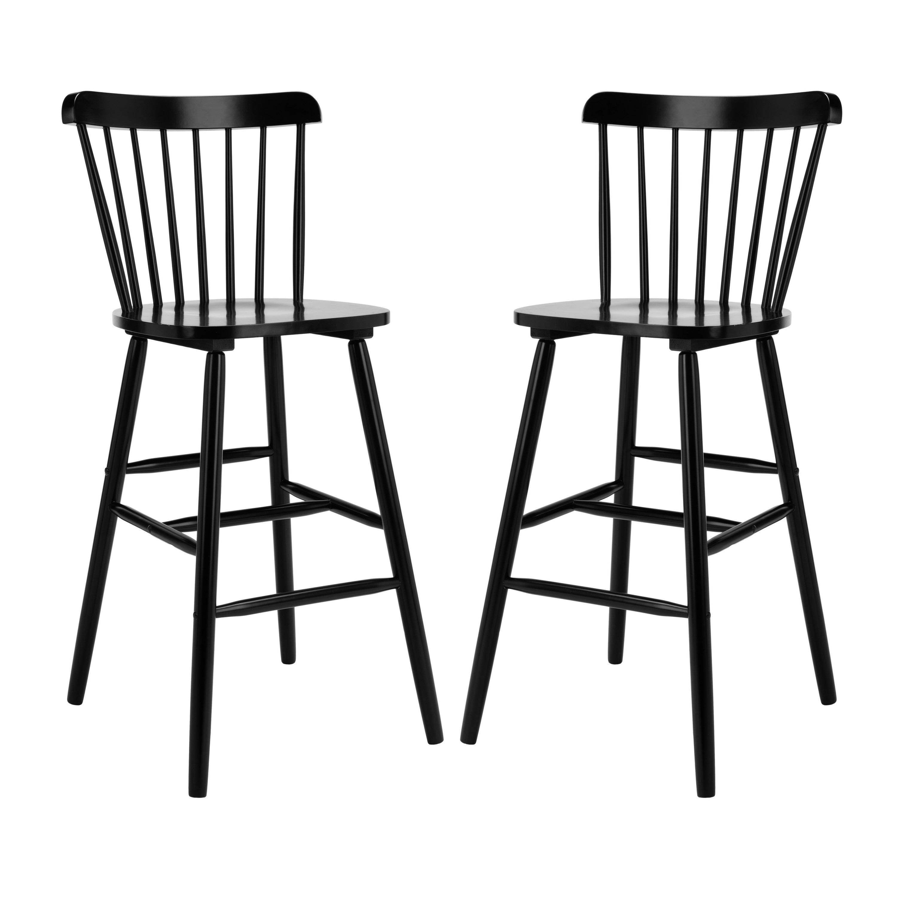 Safavieh Galena Black Bar Stool Set of 2