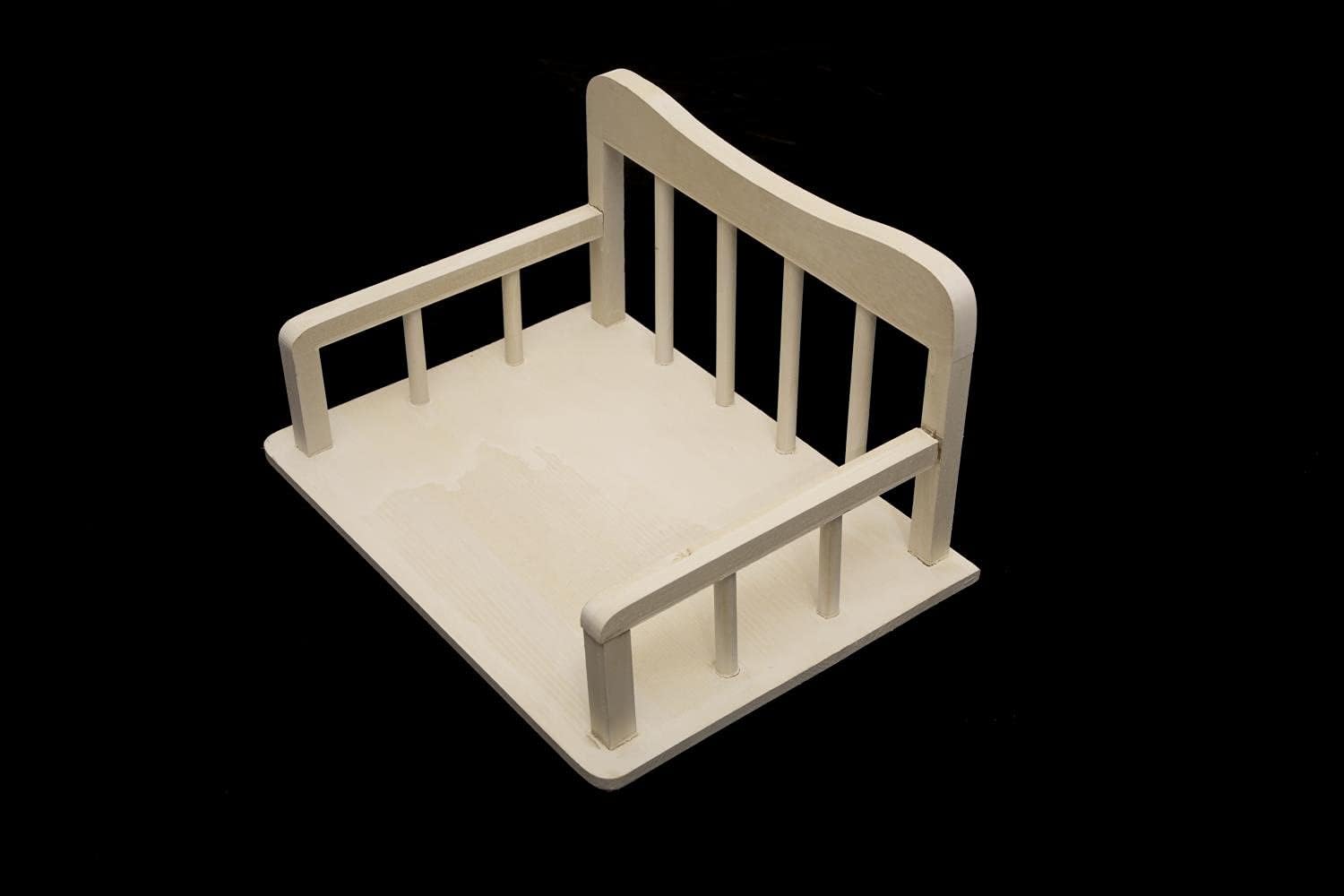 K Kackool Newborn Photography Props Baby Photo Posing Props Detachable Wooden Bed for Baby Photoshoot Pack of 2