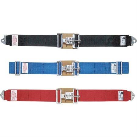 Simpson 29002bk Black Wrap-Around Lap Belt, Latch u0026 Link, Pull Up