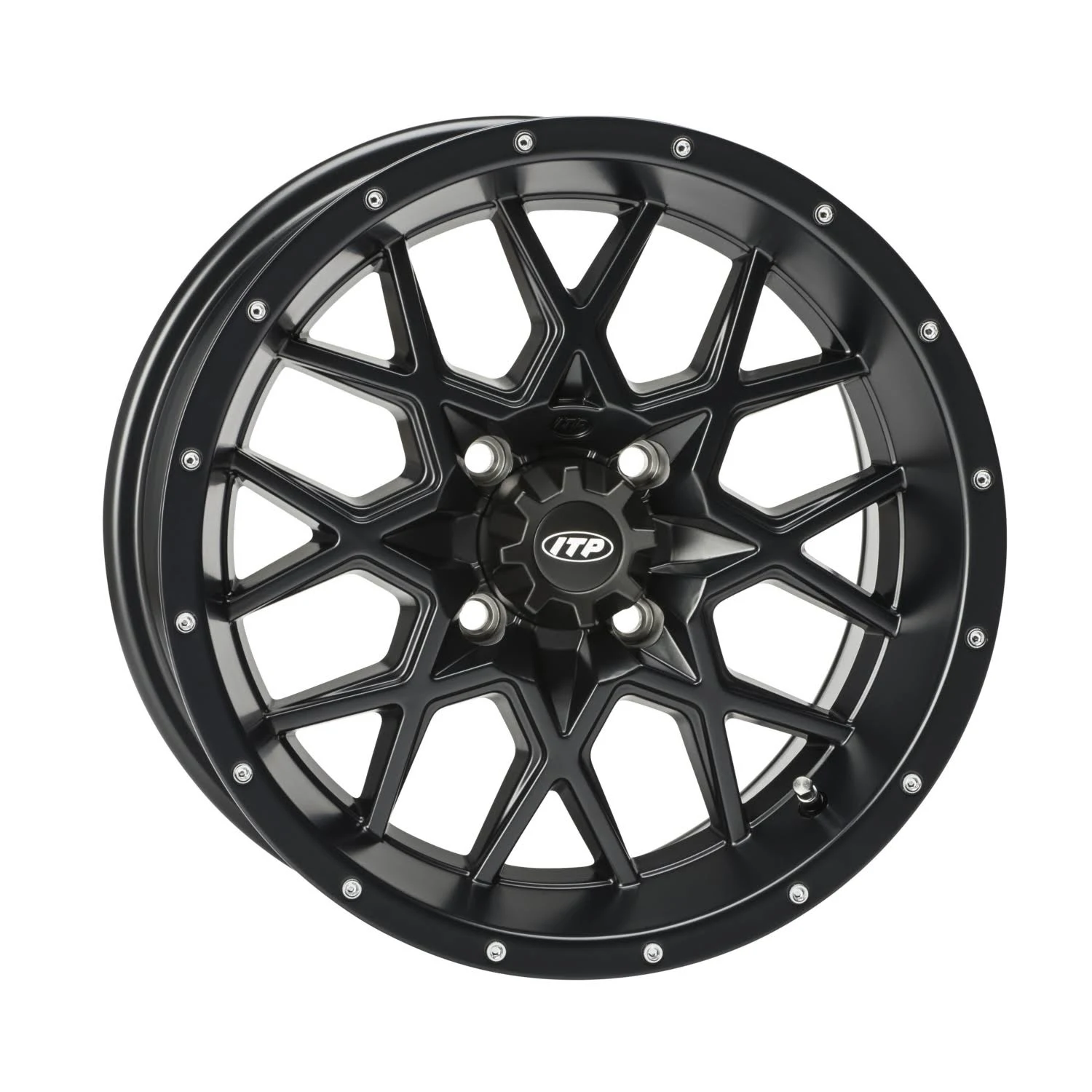 Itp Wheel Hurricane 15x7 - 4/137 - 5+2 Matte Black