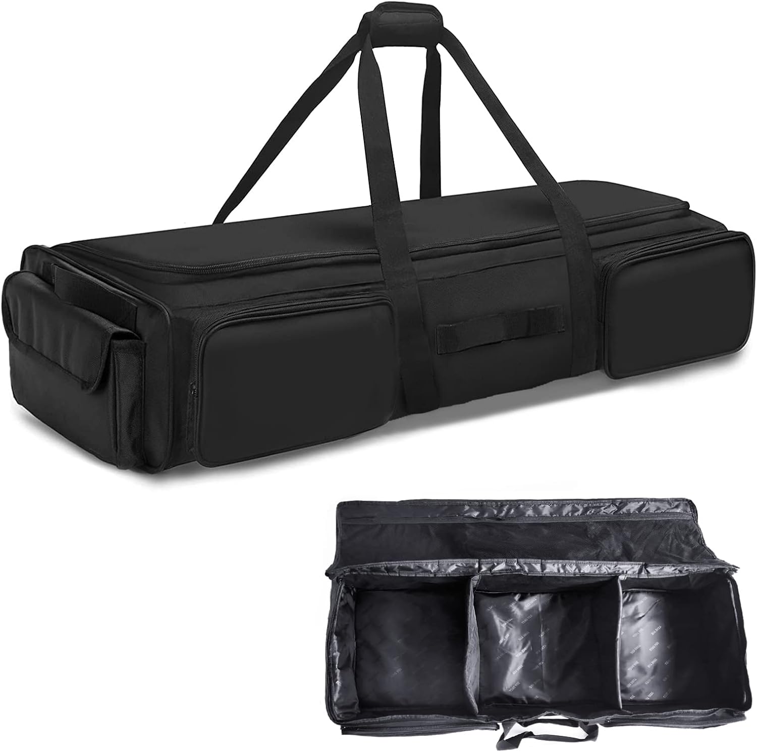 Under Seat Storage for Full Size Trucks, Truck Under Seat Organizer Compatible with Ford F150 Supercrew Cab 2009-2020 Fit for Crew Cab(Full Size Trucks), with 3 Detachable Inner Dividers Pack of 2