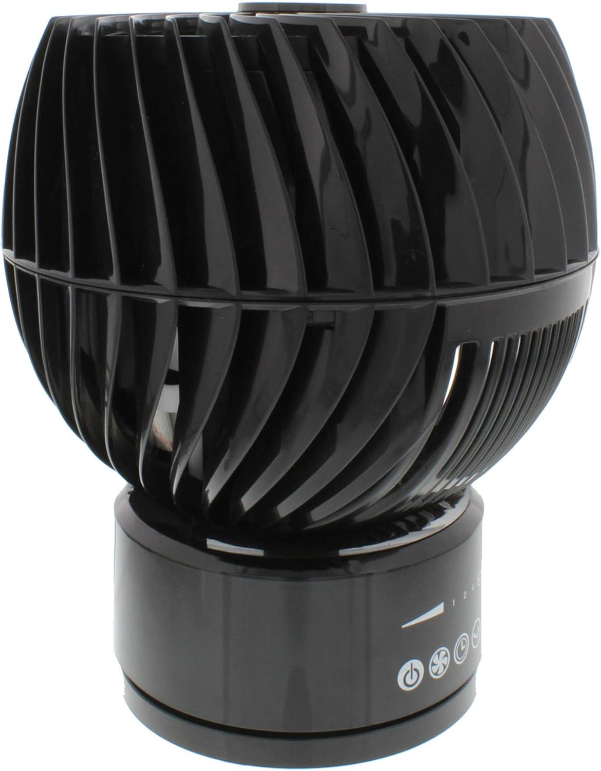 Comfort Zone CZ106RBK, 6-Inch Oscillating, Digital Touch Portable Desk Fan with Remote, Timer, and Adjustable Tilt., Black