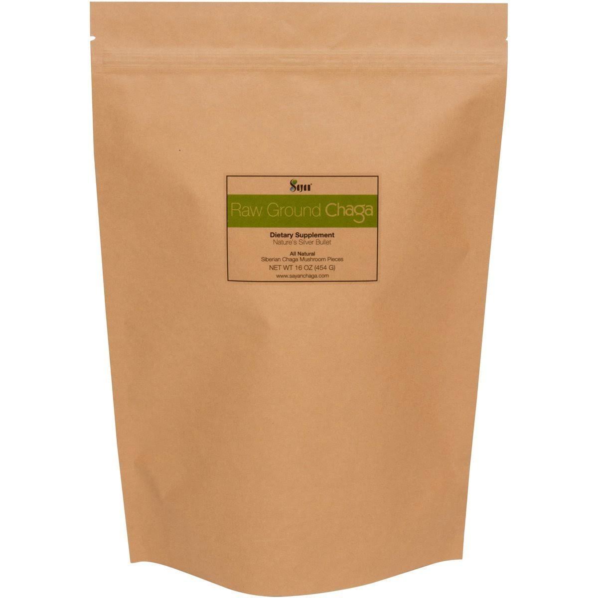 Sayan Siberian Pure Raw Chaga Mushroom Chunks with Black Top Crust 1 lb / 454 G &ndash; Premium Wild Forest Harvested Super Antioxidan